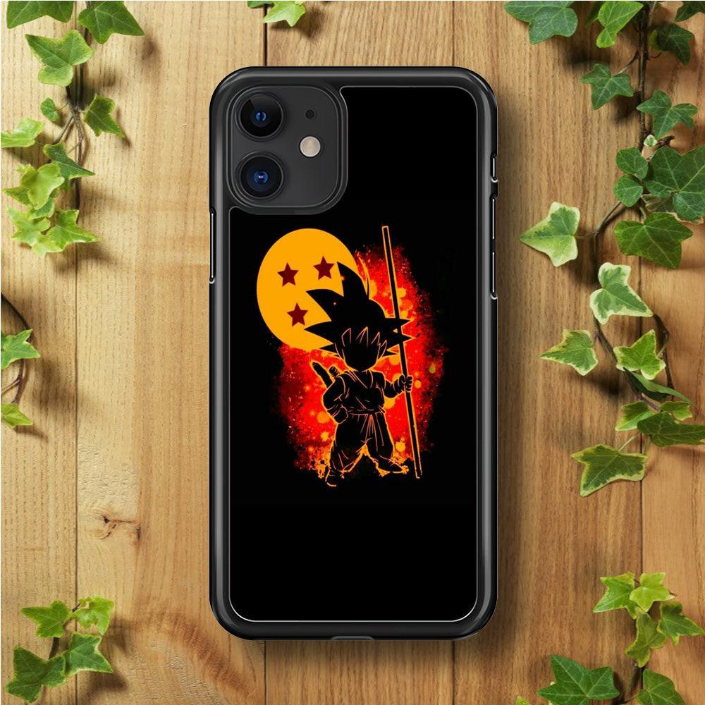 Dragon Ball - Goku 0012 iPhone 11 Case-Rubber / Black (2D Case)-Xtracase