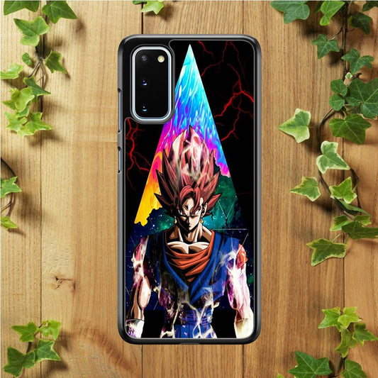 Dragon Ball - Goku 004 Samsung Galaxy S20 Case-Rubber / Black (2D Case)-Xtracase