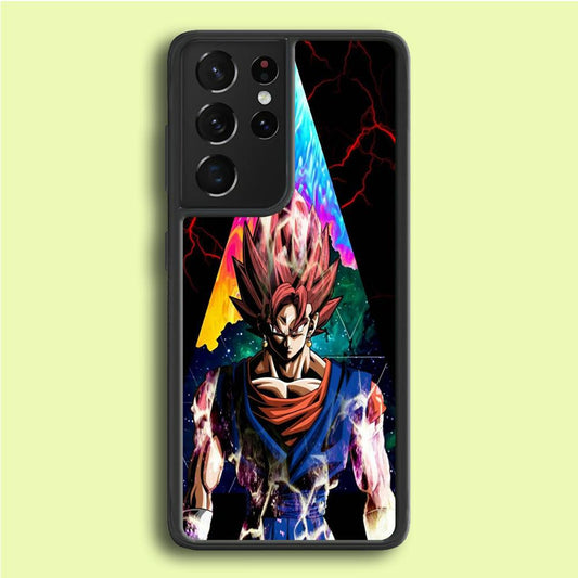 Dragon Ball - Goku 004 Samsung Galaxy S21 Ultra Case-Rubber / Black (2D Case)-Xtracase