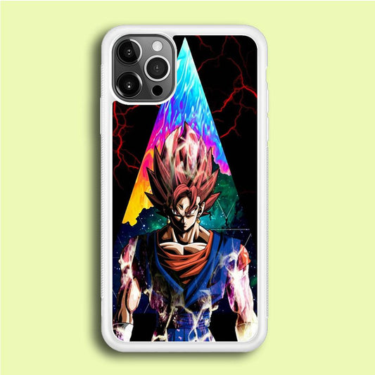 Dragon Ball - Goku 004 iPhone 12 Pro Case-Rubber / White (2D Case)-Xtracase