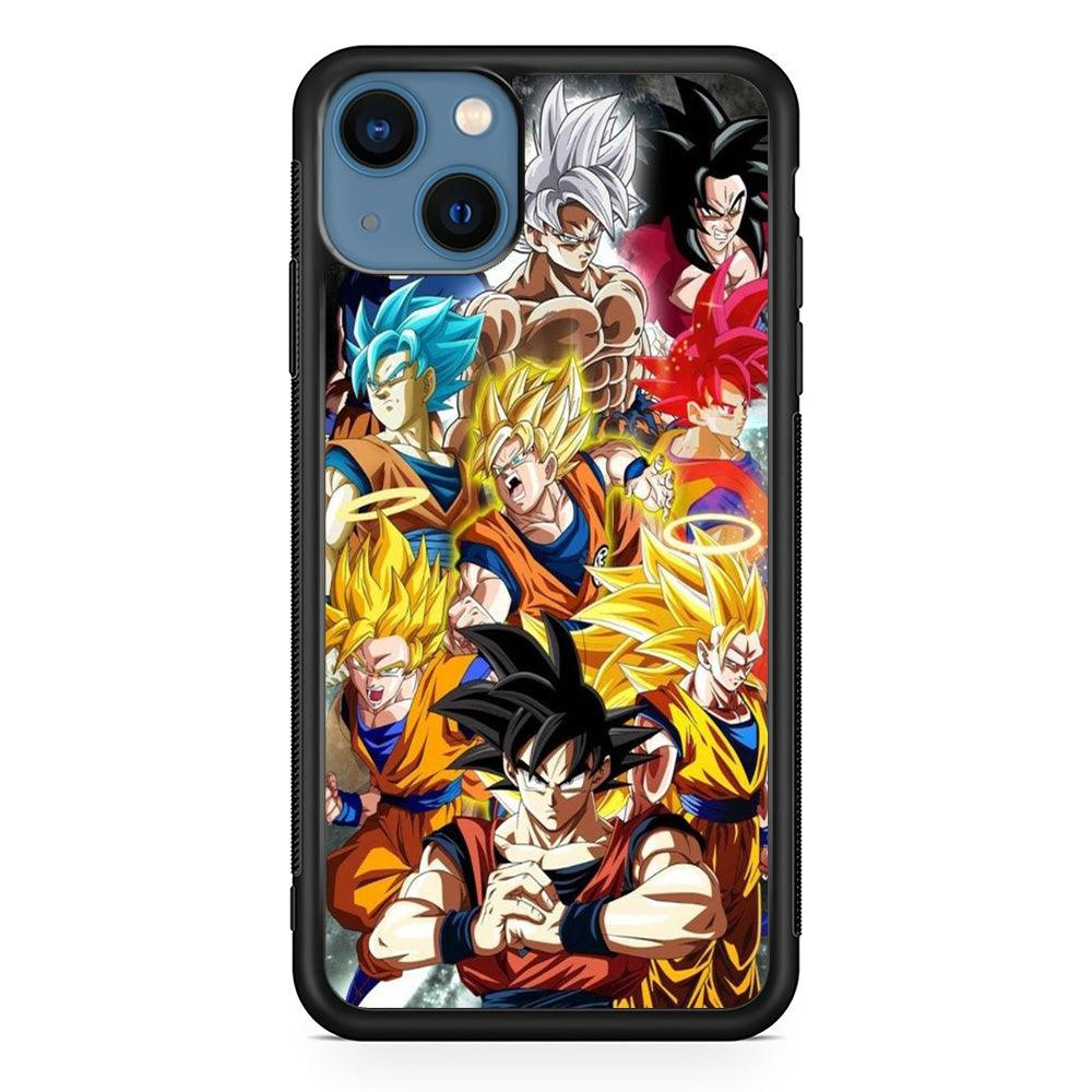 Dragon Ball - Goku 006 iPhone 13 Mini Case-Rubber / Black (2D Case)-Xtracase