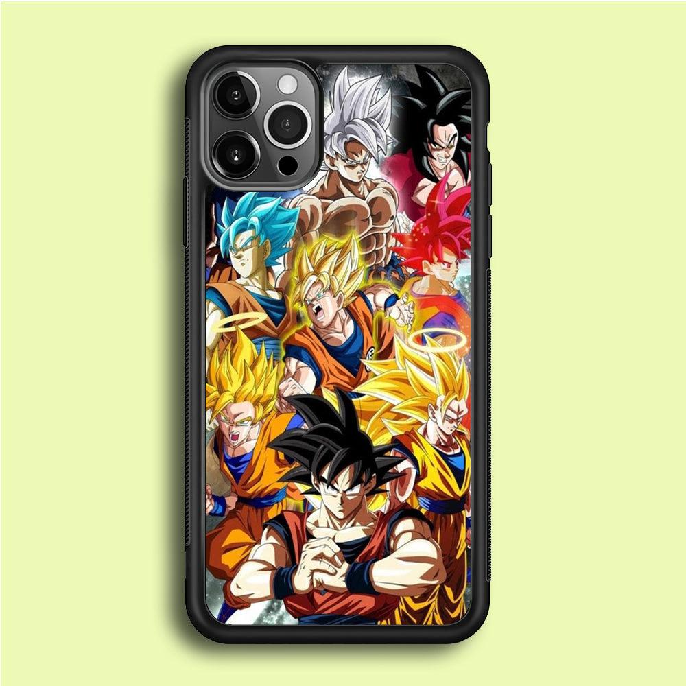 Dragon Ball - Goku 006 iPhone 12 Pro Case-Rubber / Black (2D Case)-Xtracase
