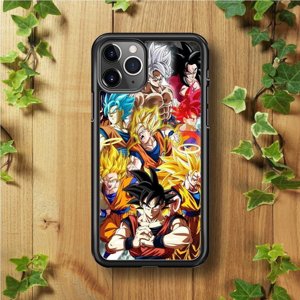 Dragon Ball - Goku 006 iPhone 11 Pro Max Case-Rubber / Black (2D Case)-Xtracase