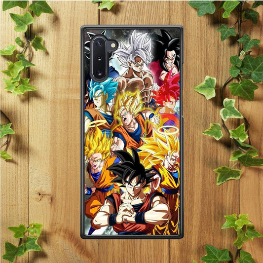 Dragon Ball - Goku 006 Samsung Galaxy Note 10 Case-Rubber / White (2D Case)-Xtracase