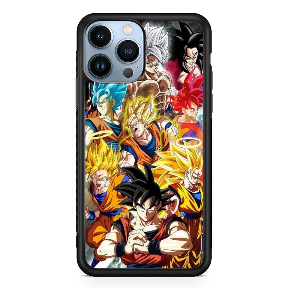 Dragon Ball - Goku 006 iPhone 13 Pro Case-Rubber / Black (2D Case)-Xtracase