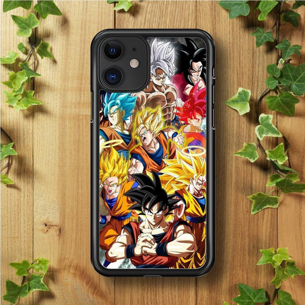 Dragon Ball - Goku 006 iPhone 11 Case-Rubber / Black (2D Case)-Xtracase