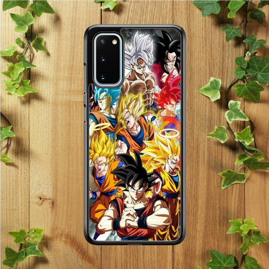 Dragon Ball - Goku 006 Samsung Galaxy S20 Case-Rubber / White (2D Case)-Xtracase