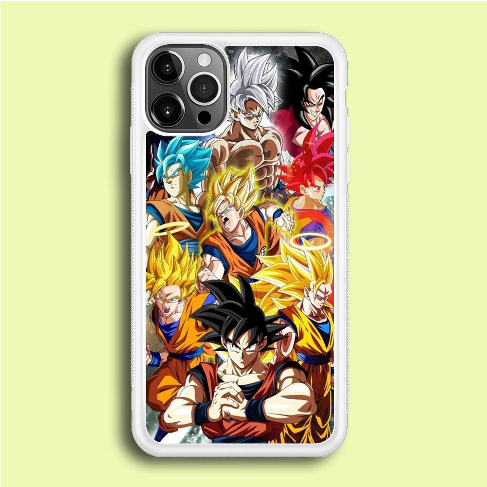 Dragon Ball - Goku 006 iPhone 12 Pro Case-Rubber / White (2D Case)-Xtracase