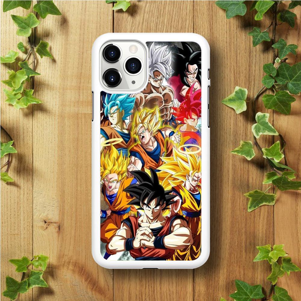 Dragon Ball - Goku 006 iPhone 11 Pro Max Case-Rubber / White (2D Case)-Xtracase