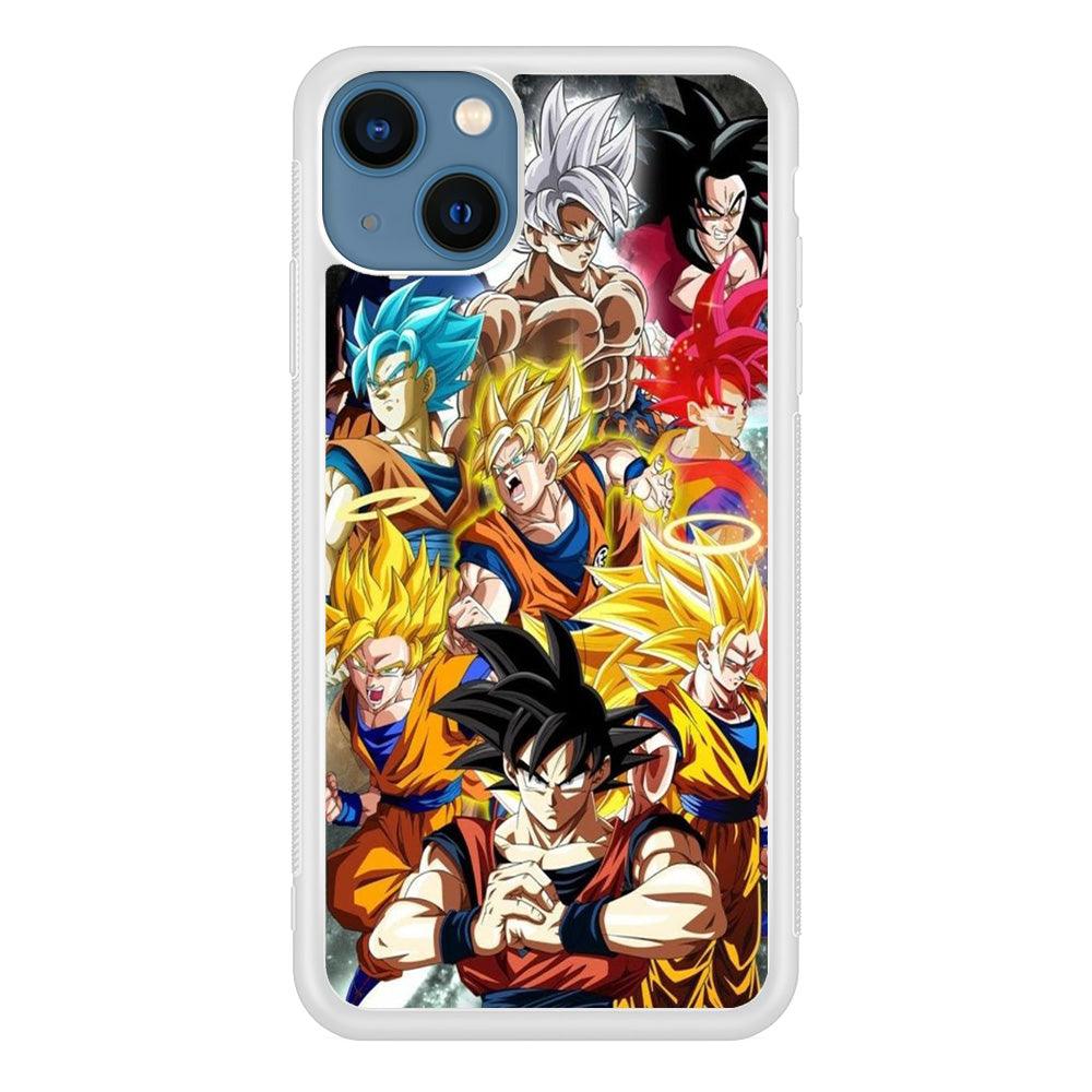 Dragon Ball - Goku 006 iPhone 13 Case-Rubber / White (2D Case)-Xtracase