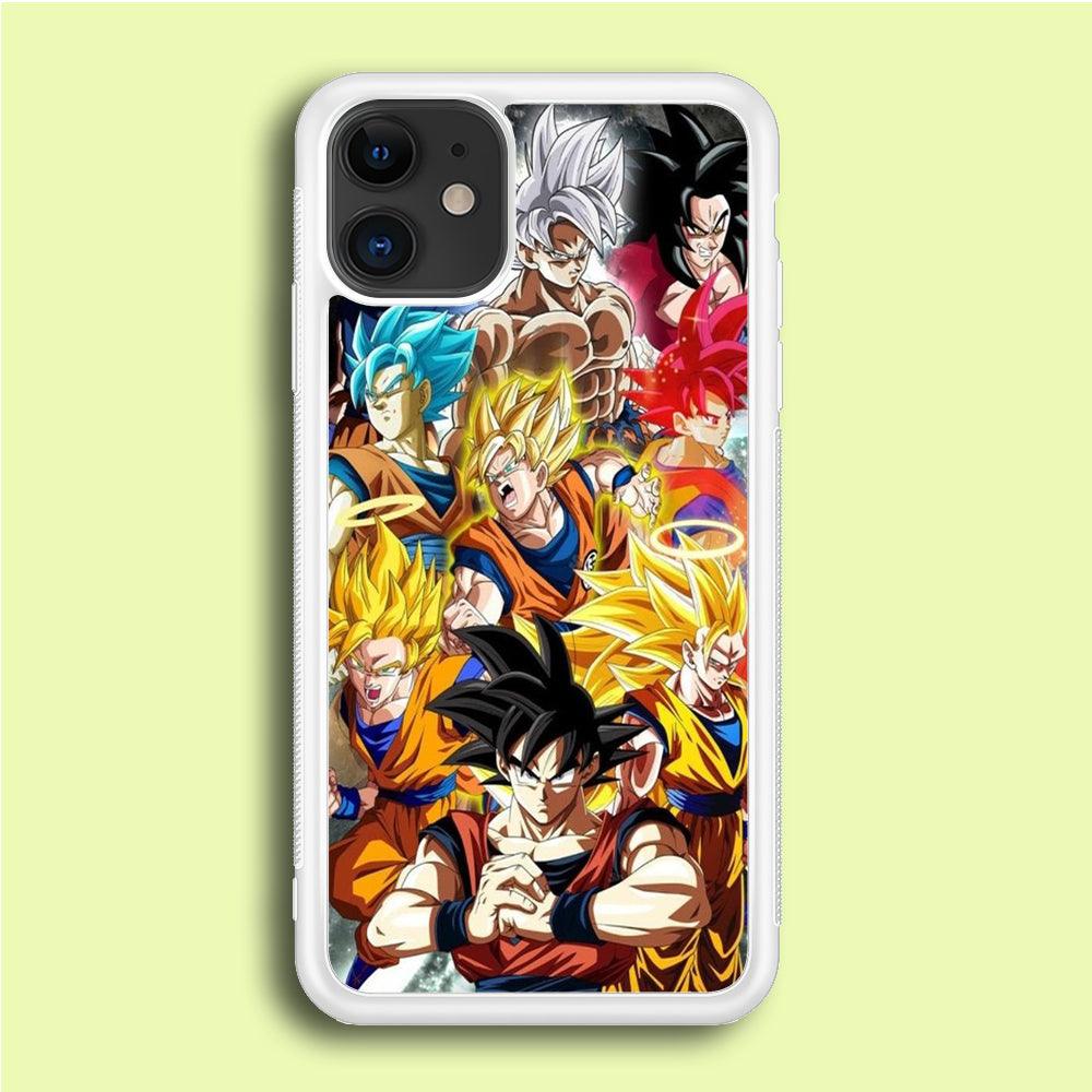 Dragon Ball - Goku 006 iPhone 12 Case-Rubber / White (2D Case)-Xtracase