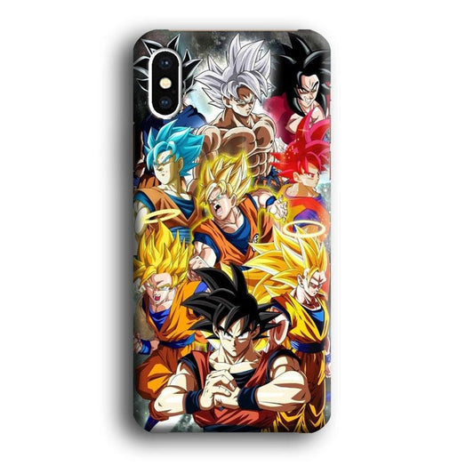 Dragon Ball - Goku 006 iPhone X Case-Plastic / Full Wrap (3D Case)-Xtracase