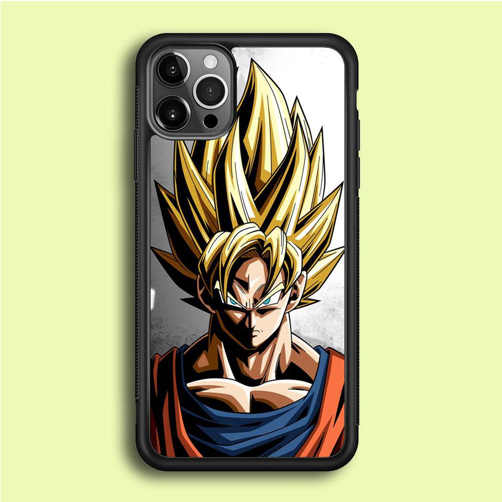 Dragon Ball - Goku 014 iPhone 12 Pro Case-Rubber / Black (2D Case)-Xtracase