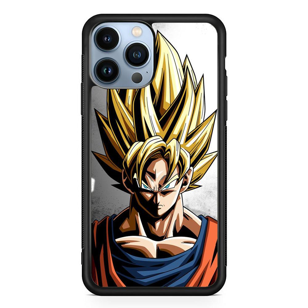 Dragon Ball - Goku 014 iPhone 13 Pro Case-Rubber / Black (2D Case)-Xtracase