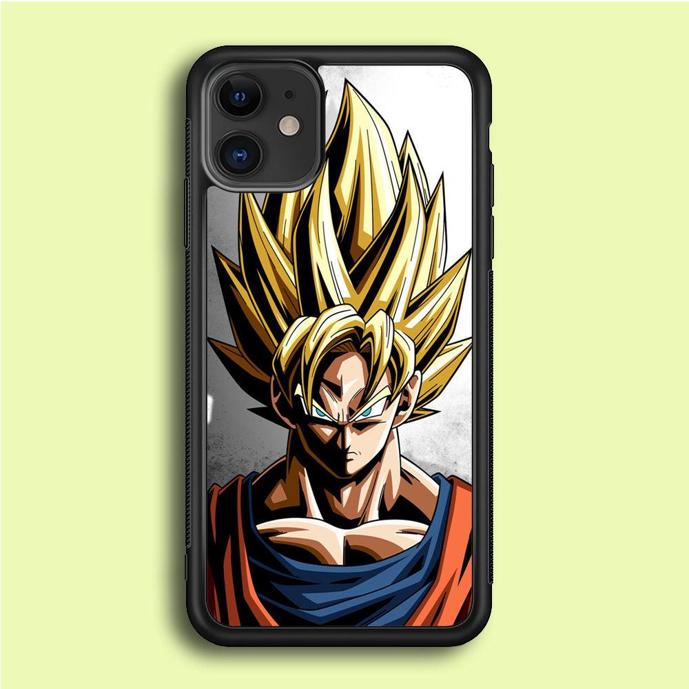 Dragon Ball - Goku 014 iPhone 12 Mini Case-Rubber / Black (2D Case)-Xtracase