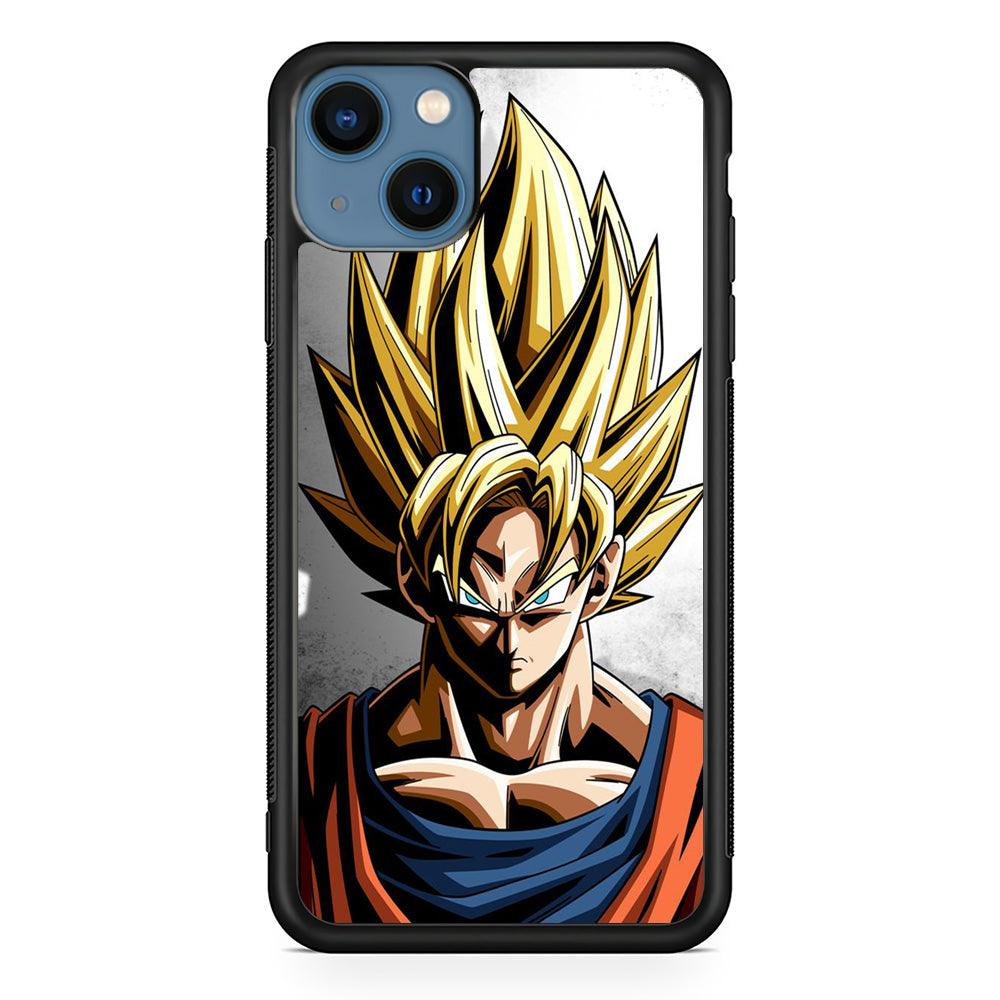 Dragon Ball - Goku 014 iPhone 13 Case-Rubber / Black (2D Case)-Xtracase