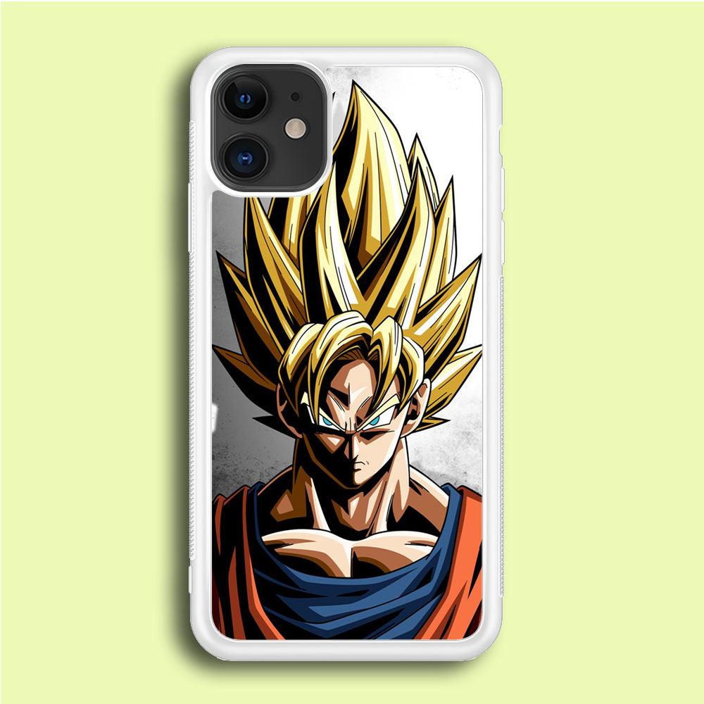 Dragon Ball - Goku 014 iPhone 12 Mini Case-Rubber / White (2D Case)-Xtracase
