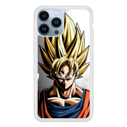 Dragon Ball - Goku 014 iPhone 13 Pro Case-Rubber / White (2D Case)-Xtracase