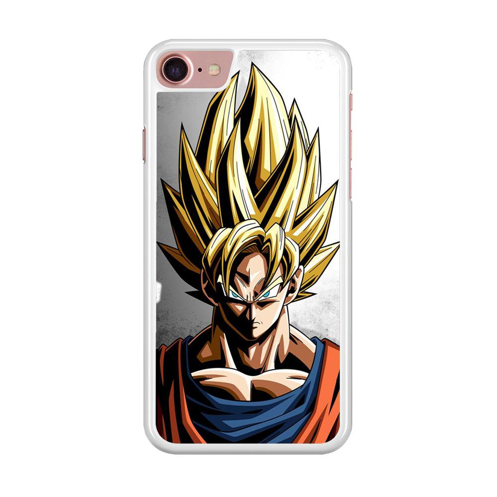 Dragon Ball - Goku 014 iPhone SE 2020 Case-Rubber / White (2D Case)-Xtracase