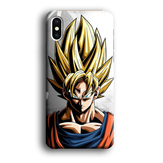 Dragon Ball - Goku 014 iPhone Xs Case-Plastic / Full Wrap (3D Case)-Xtracase