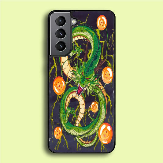 Dragon Ball 009 Samsung Galaxy S21 Case-Rubber / White (2D Case)-Xtracase