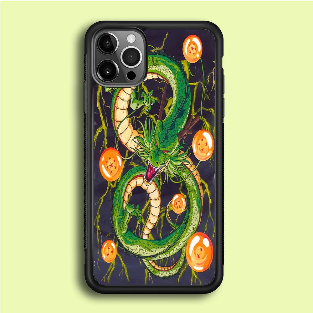Dragon Ball 009 iPhone 12 Pro Case-Rubber / Black (2D Case)-Xtracase