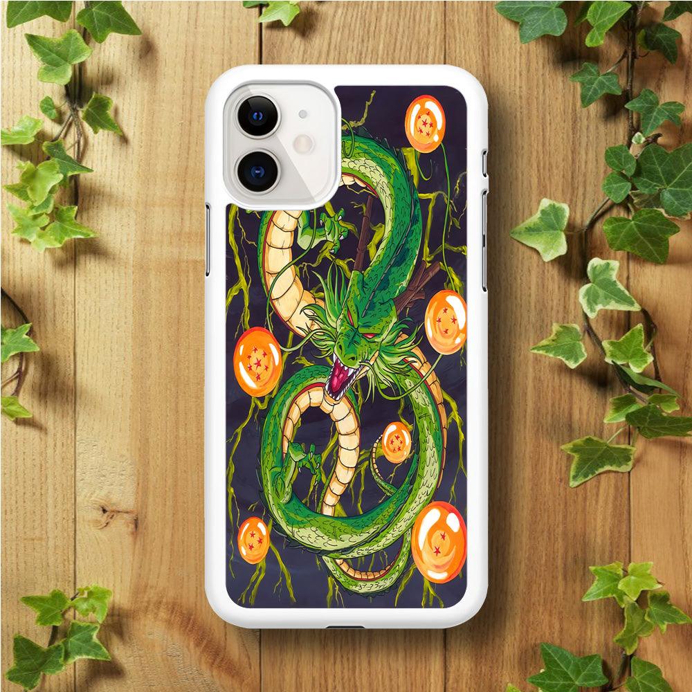Dragon Ball 009 iPhone 11 Case-Rubber / White (2D Case)-Xtracase