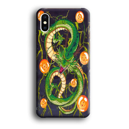 Dragon Ball 009 iPhone X Case-Plastic / Full Wrap (3D Case)-Xtracase