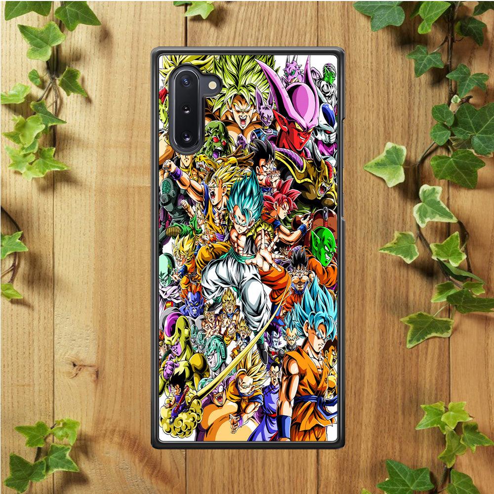 Dragon Ball Super Character Samsung Galaxy Note 10 Case-Rubber / Black (2D Case)-Xtracase