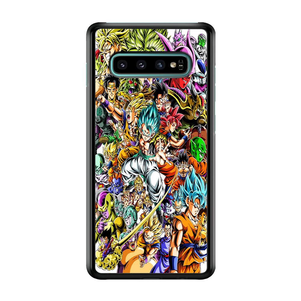 Dragon Ball Super Character Samsung Galaxy S10 Plus Case-Rubber / Black (2D Case)-Xtracase