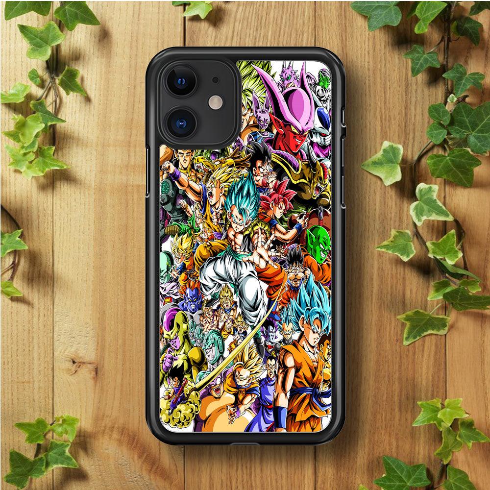 Dragon Ball Super Character iPhone 11 Case-Rubber / Black (2D Case)-Xtracase