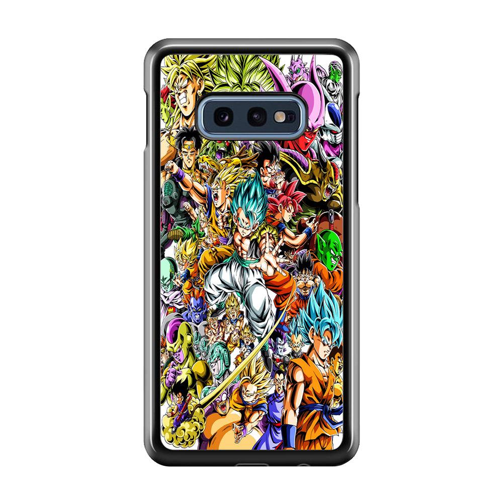 Dragon Ball Super Character Samsung Galaxy S10E Case-Rubber / Black (2D Case)-Xtracase