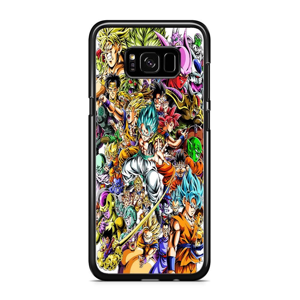 Dragon Ball Super Character Samsung Galaxy S8 Case-Rubber / Black (2D Case)-Xtracase