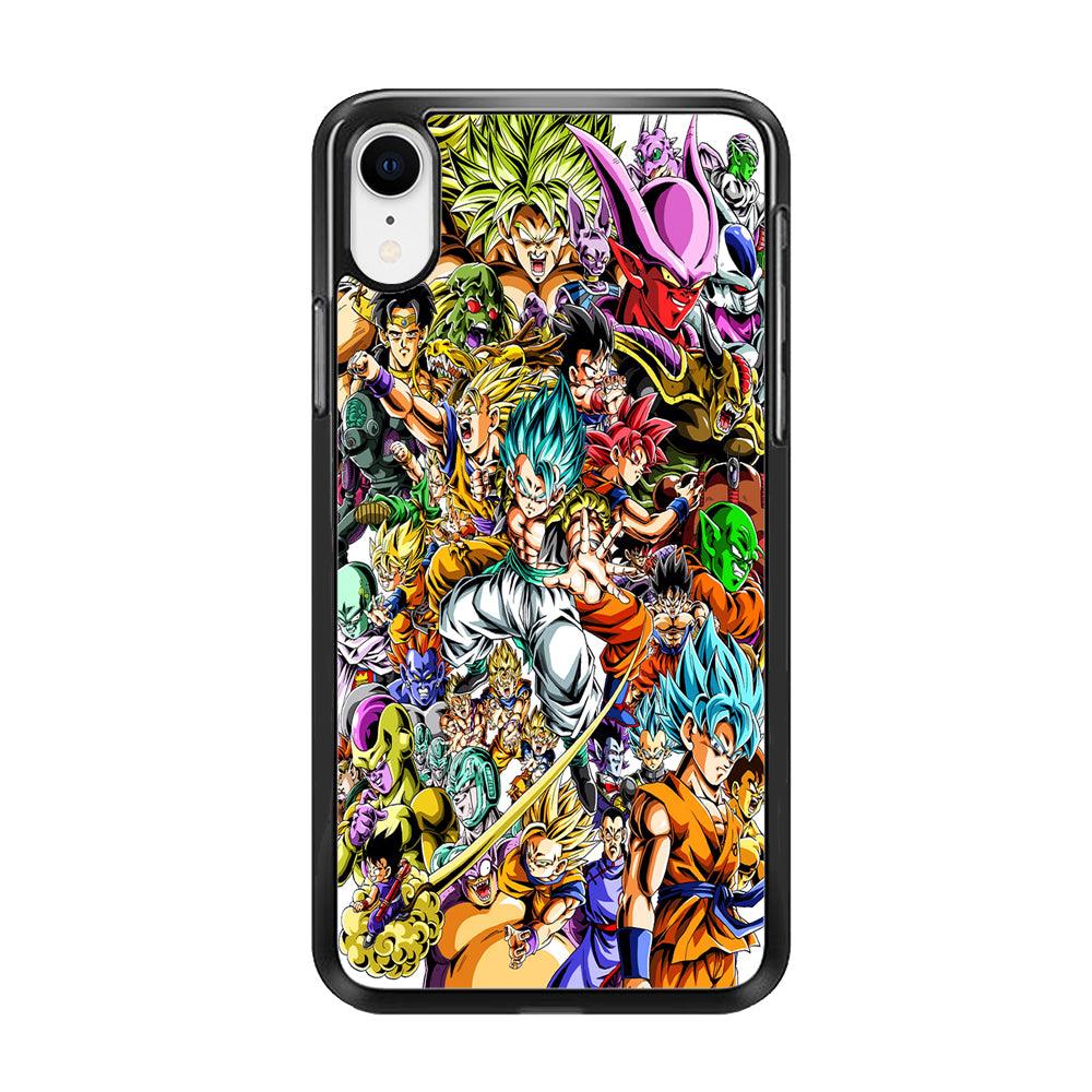 Dragon Ball Super Character iPhone XR Case-Rubber / Black (2D Case)-Xtracase