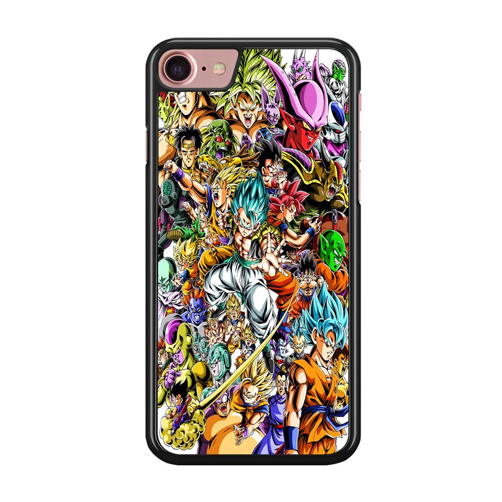 Dragon Ball Super Character iPhone SE 2020 Case-Rubber / Black (2D Case)-Xtracase
