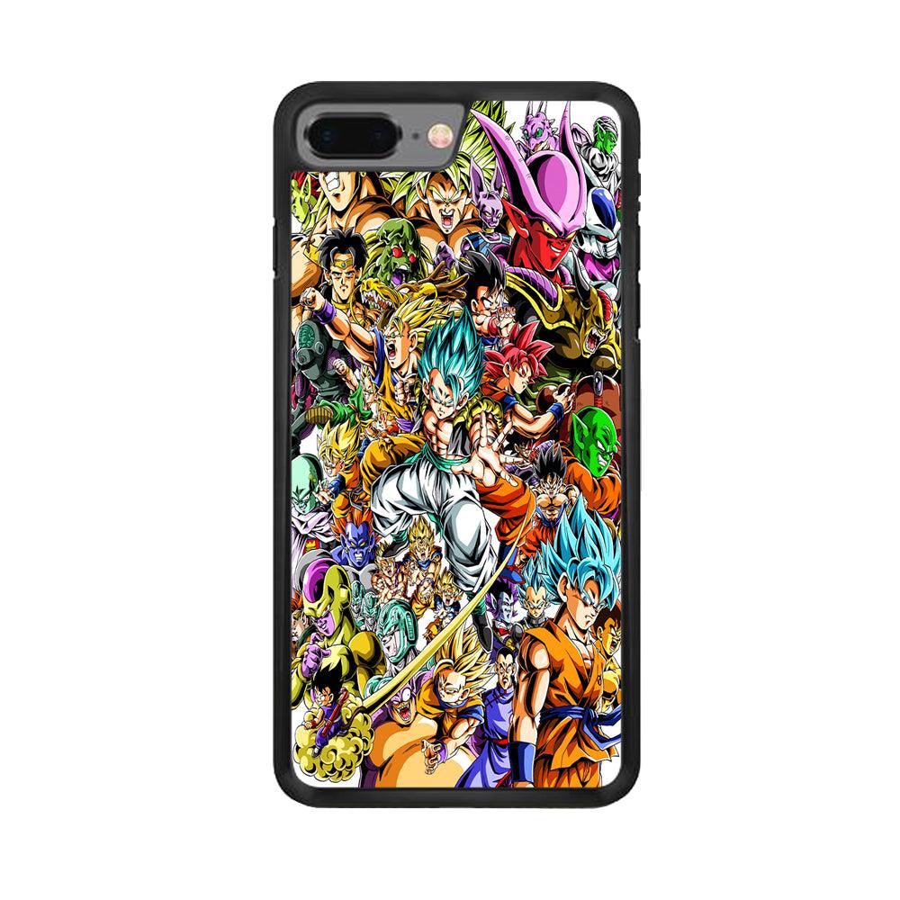 Dragon Ball Super Character iPhone 7 Plus Case-Rubber / Black (2D Case)-Xtracase