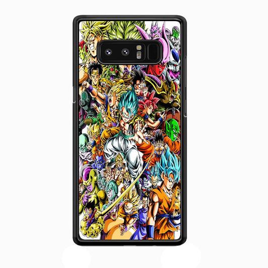 Dragon Ball Super Character Samsung Galaxy Note 8 Case-Rubber / Black (2D Case)-Xtracase
