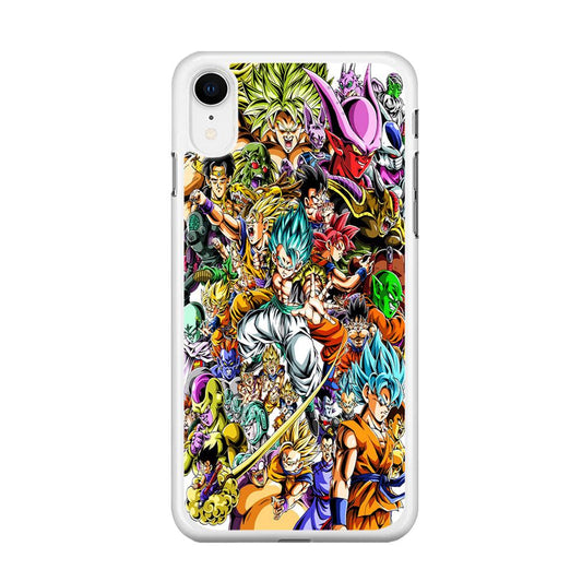 Dragon Ball Super Character iPhone XR Case-Rubber / White (2D Case)-Xtracase