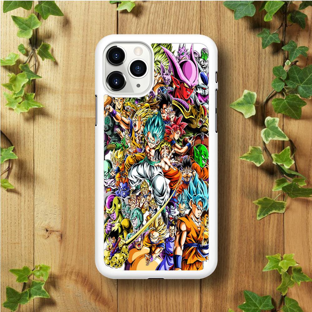 Dragon Ball Super Character iPhone 11 Pro Max Case-Rubber / White (2D Case)-Xtracase