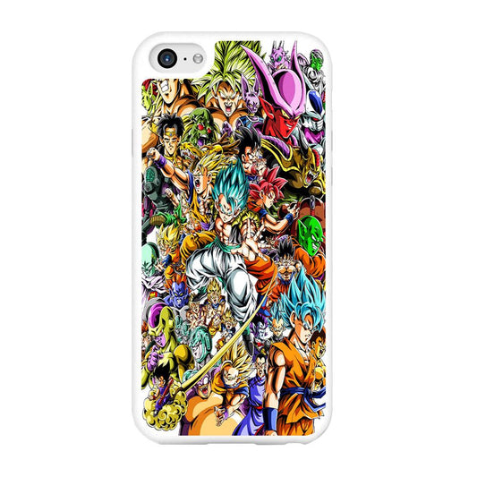 Dragon Ball Super Character iPhone 6 | 6s Case-Rubber / White (2D Case)-Xtracase
