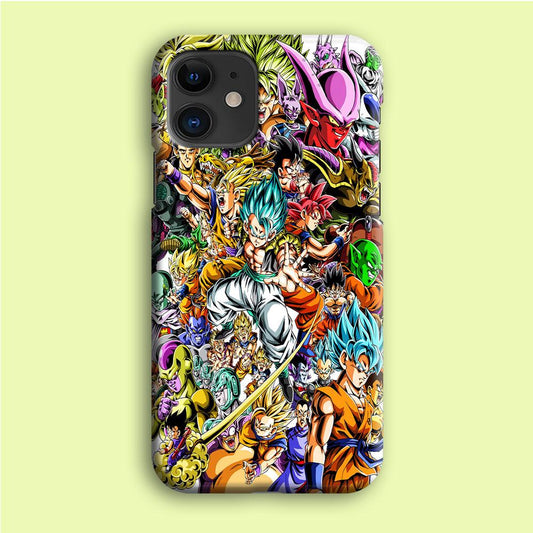 Dragon Ball Super Character iPhone 12 Case-Plastic / Full Wrap (3D Case)-Xtracase