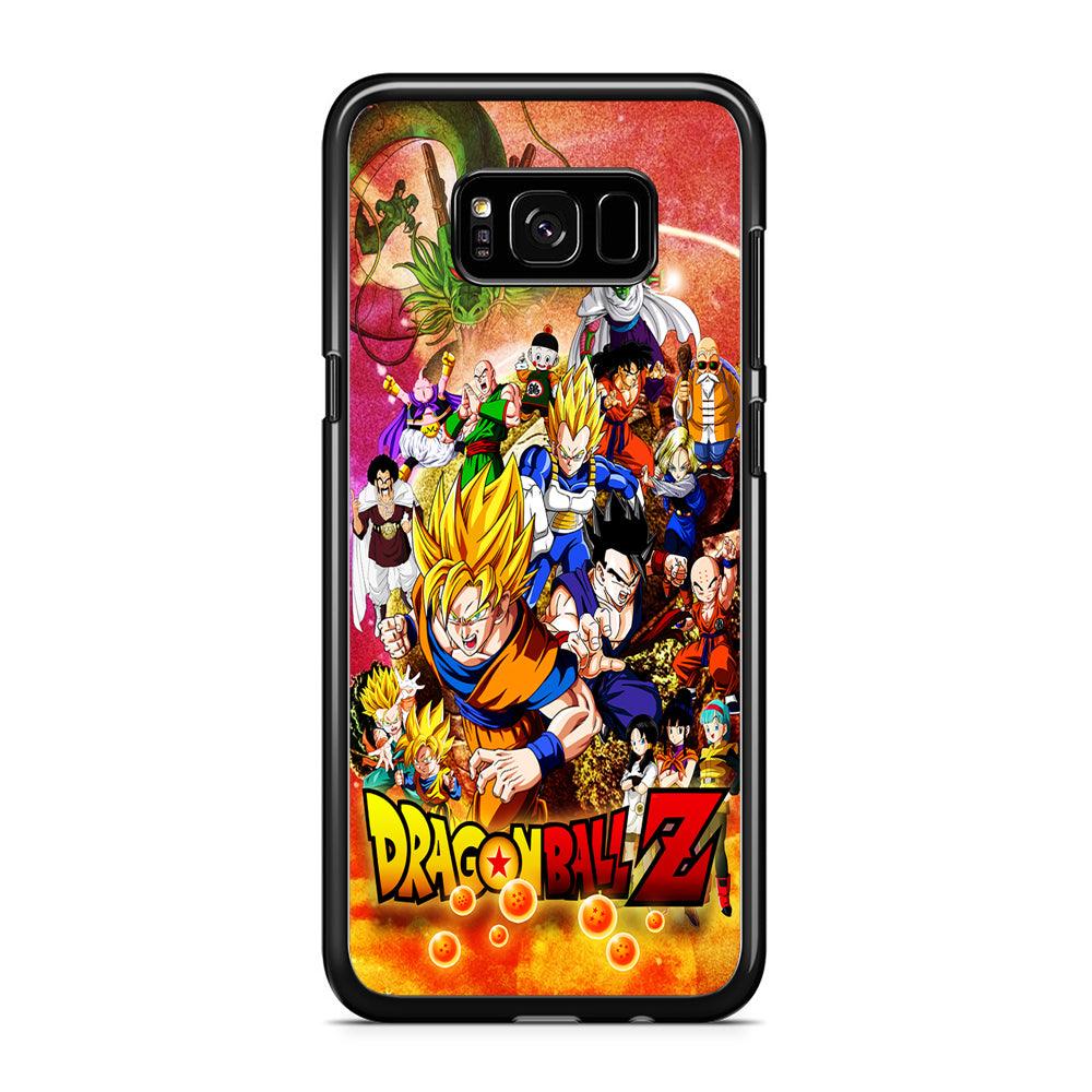 Dragon Ball Z All Family Samsung Galaxy S8 Case-Rubber / Black (2D Case)-Xtracase