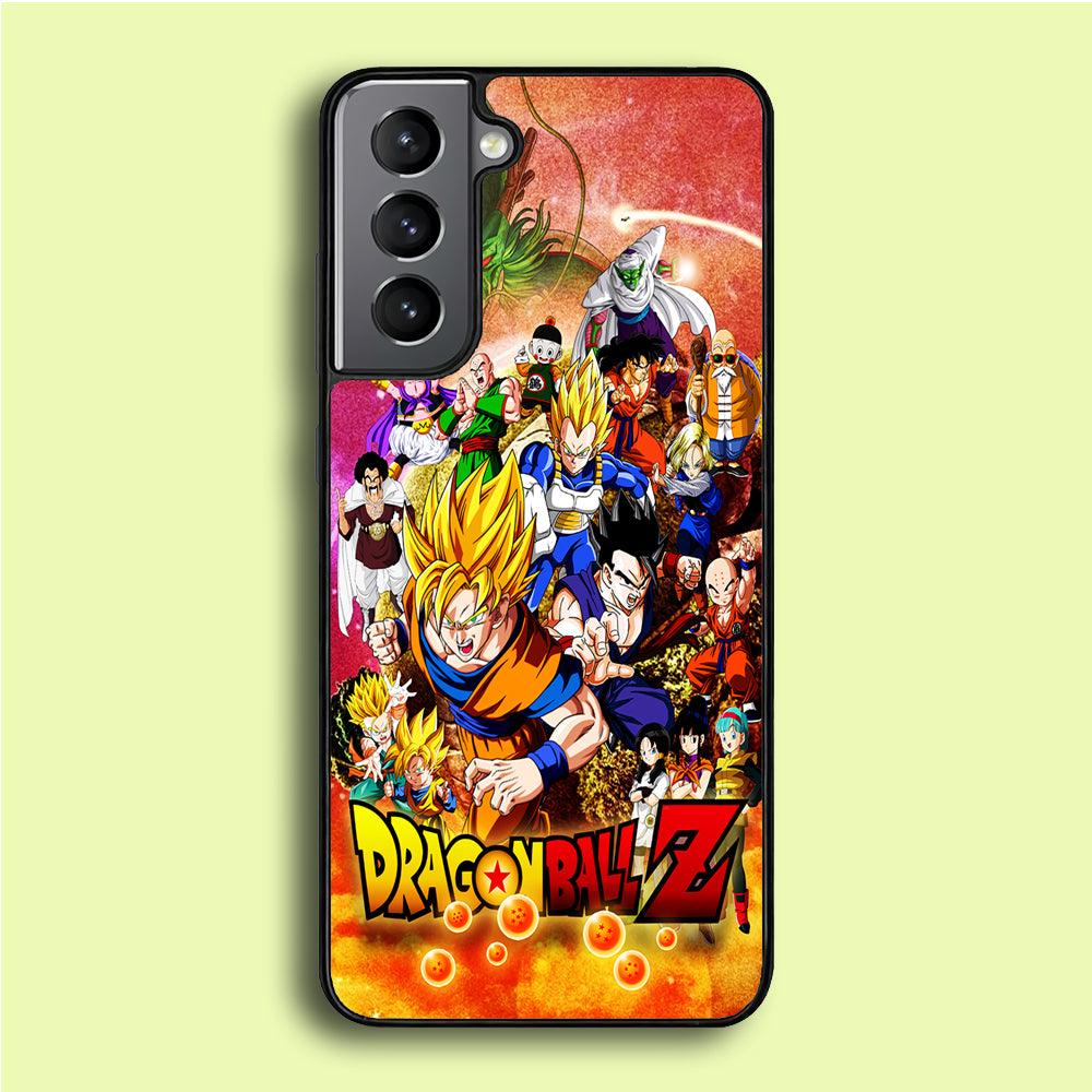 Dragon Ball Z All Family Samsung Galaxy S21 Plus Case-Rubber / Black (2D Case)-Xtracase