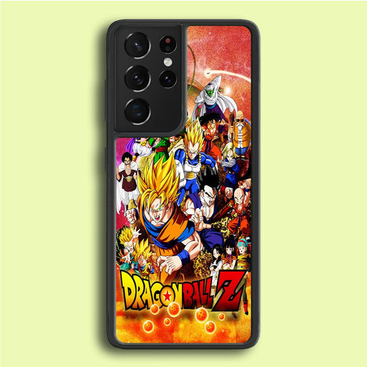 Dragon Ball Z All Family Samsung Galaxy S21 Ultra Case-Plastic / Full Wrap (3D Case)-Xtracase