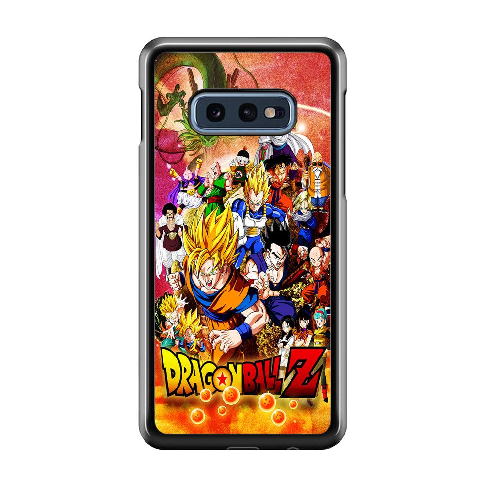 Dragon Ball Z All Family Samsung Galaxy S10E Case-Rubber / Black (2D Case)-Xtracase
