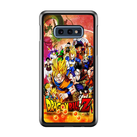 Dragon Ball Z All Family Samsung Galaxy S10E Case-Rubber / Black (2D Case)-Xtracase