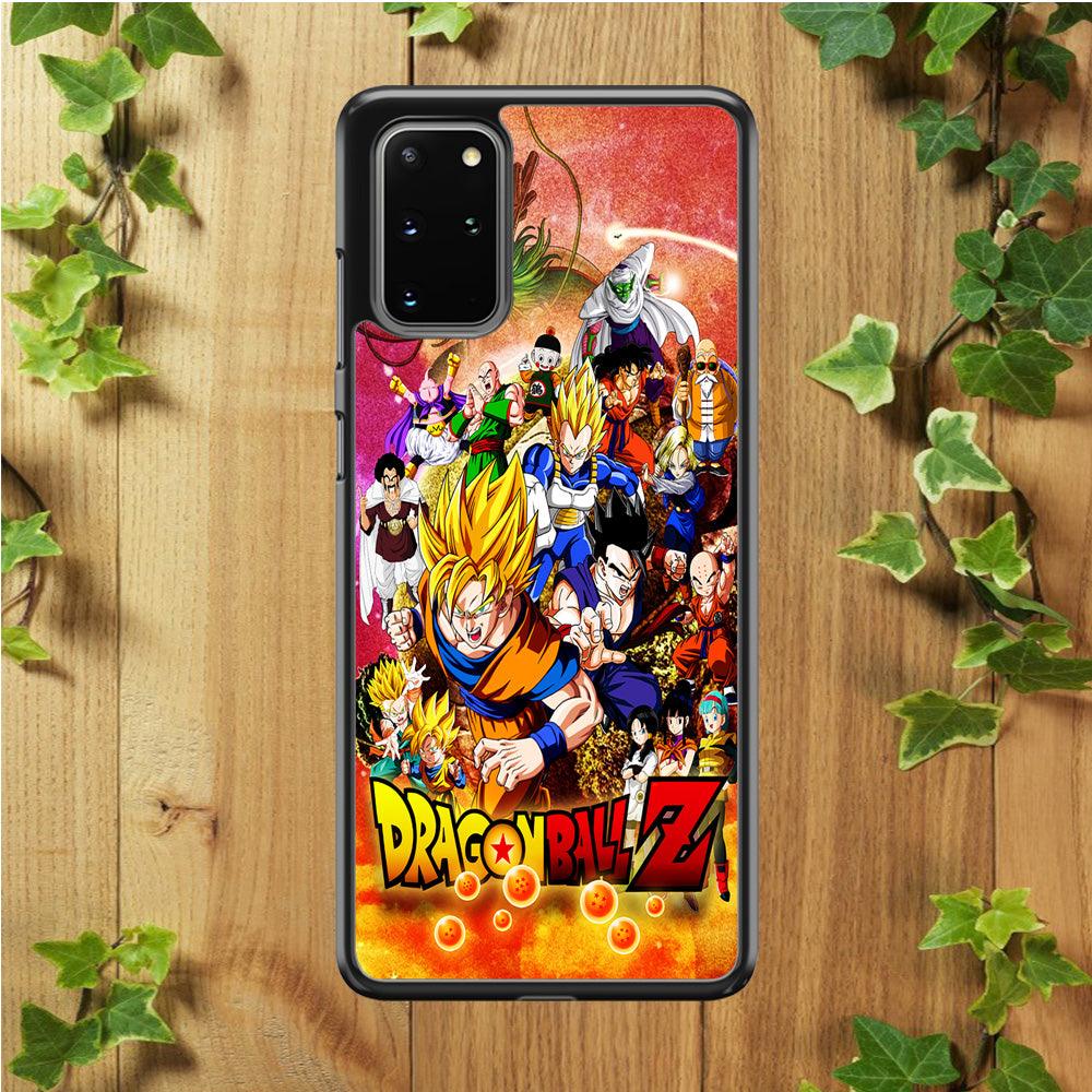 Dragon Ball Z All Family Samsung Galaxy S20 Plus Case-Rubber / Black (2D Case)-Xtracase