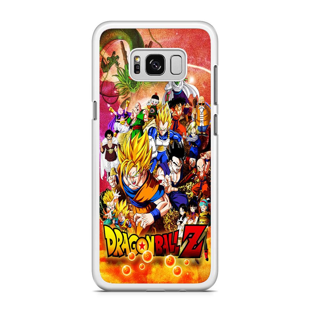 Dragon Ball Z All Family Samsung Galaxy S8 Case-Rubber / White (2D Case)-Xtracase