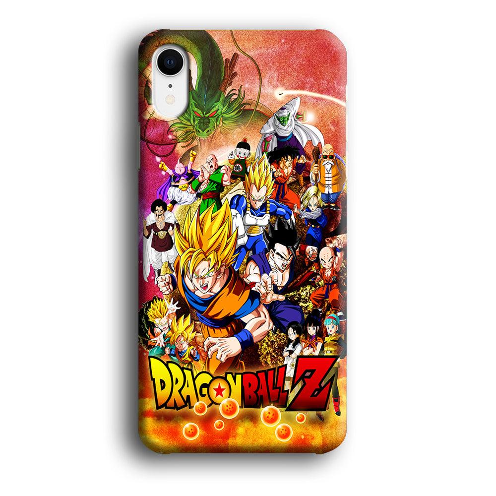 Dragon Ball Z All Family iPhone XR Case-Plastic / Full Wrap (3D Case)-Xtracase
