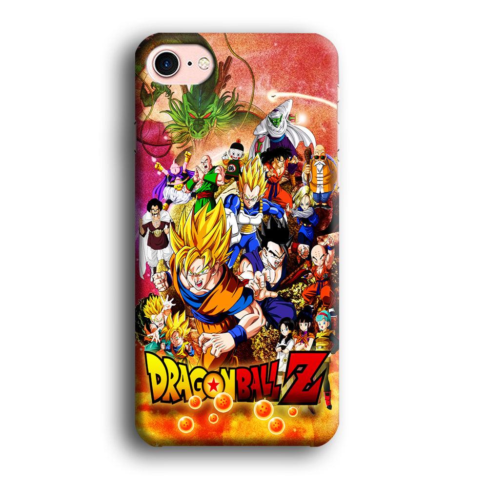 Dragon Ball Z All Family iPhone 7 Case-Plastic / Full Wrap (3D Case)-Xtracase